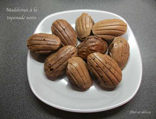 Madeleines à la tapenade noire