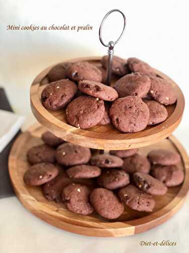 Mini cookies au chocolat et pralin