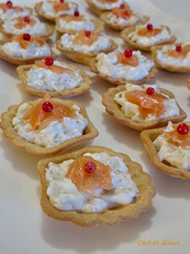 Mini coquille au poireau et saumon fumé