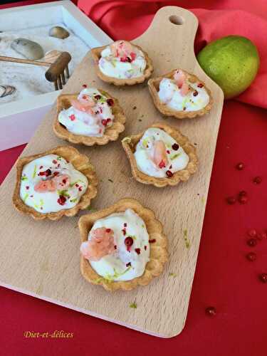 Mini coquilles aux crevettes et citron vert