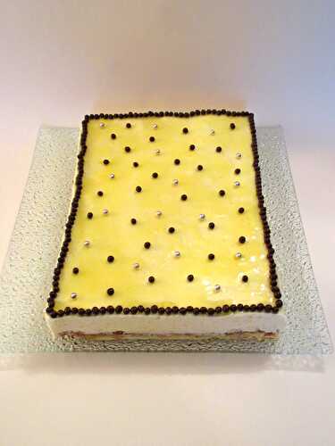 Mousse au citron et billes de chocolat croustillantes