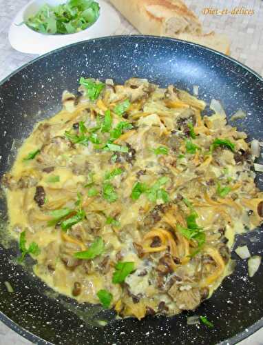 Omelette aux chanterelles jaunes