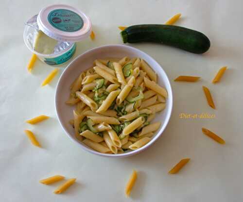 Penne aux courgettes et à la cancoillotte