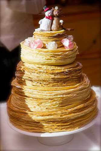 Pièce montée de crêpes