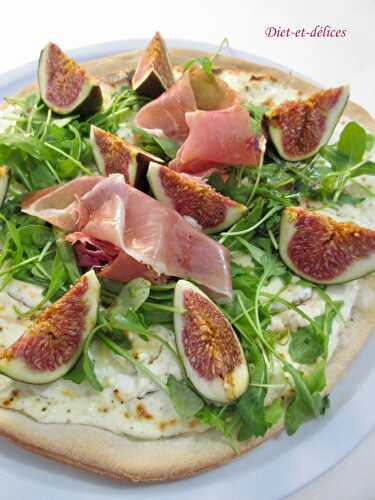 Pizza caprine aux figues