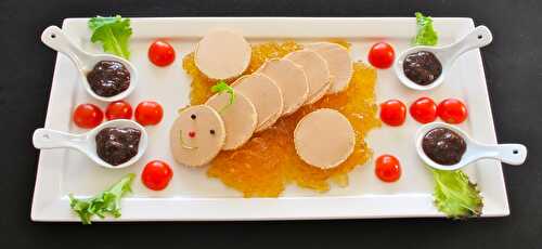 Plat de présentation du foie gras