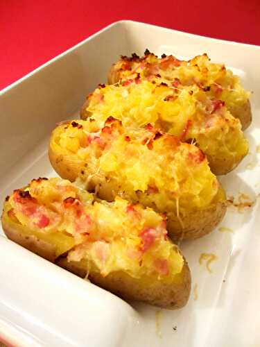 Pommes de terre farcies aux lardons