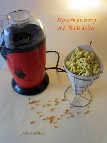 Pop corn au curry et à l’huile d’olive