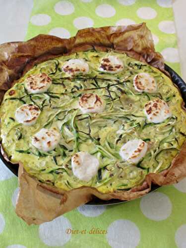 Quiche à la courgette et au chèvre