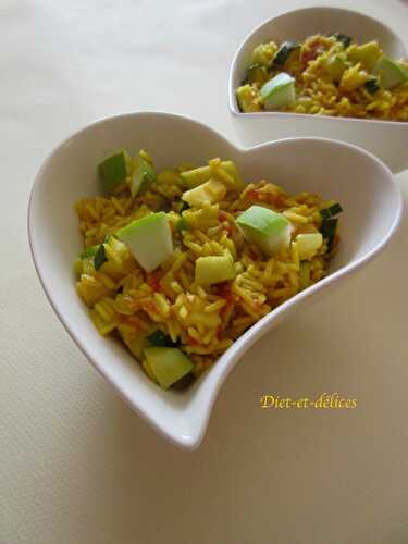 Riz au curry et aux petits légumes