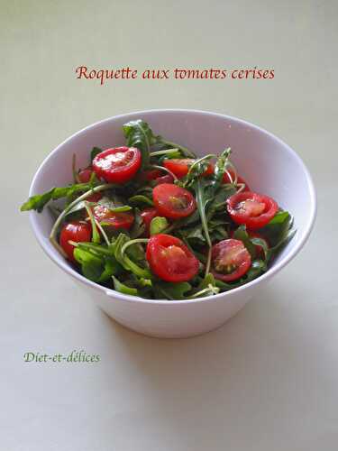 Roquette aux tomates cerises