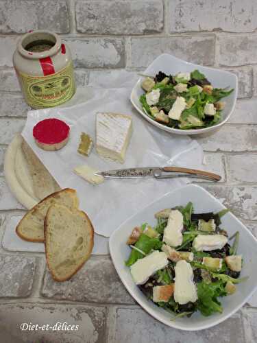 Salade aux deux bries