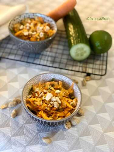 Salade de concombre et carottes râpés