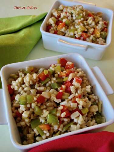 Salade de crozets aux poivrons