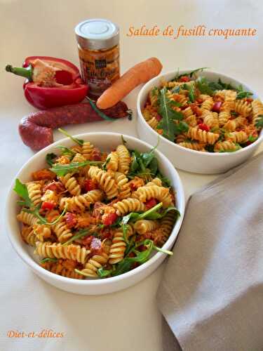 Salade de fusilli croquante