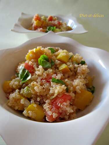 Salade de quinoa aux légumes d’été