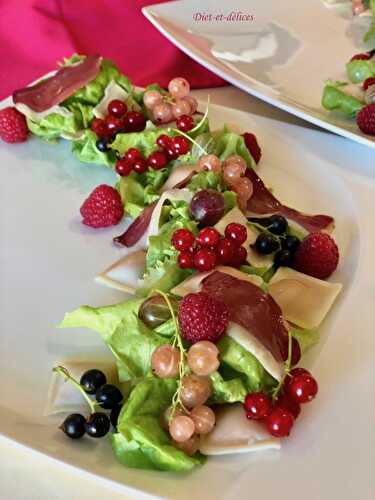 Salade du sud ouest, déclinaison de fruits rouges