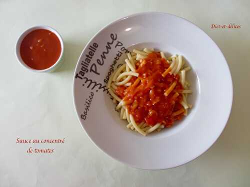 Sauce au concentré de tomates