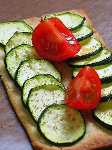 Tarte fine à la courgette