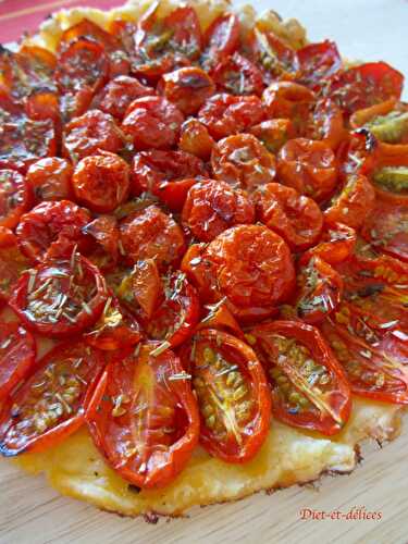 Tarte fine aux tomates cerises