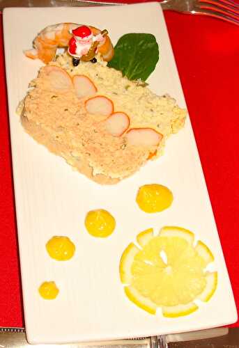 Terrine de poisson bicolore