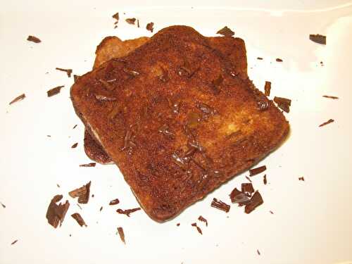 Toast au chocolat