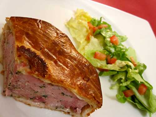 Tourte vigneronne et sa salade