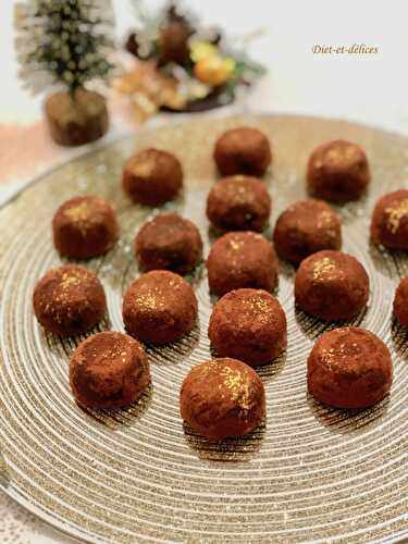 Truffes au chocolat, coeur praliné noisette