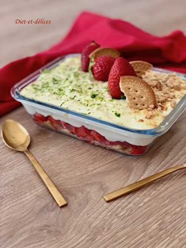 Mousse mascarpone au citron vert et fraises