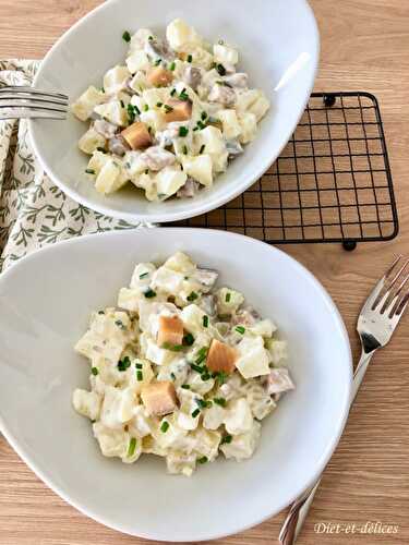 Salade de pommes de terre au hareng fumé