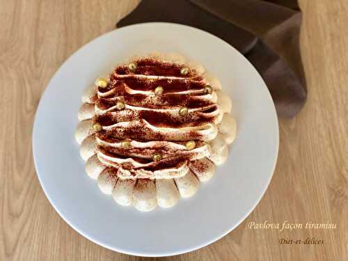 Pavlova façon tiramisu