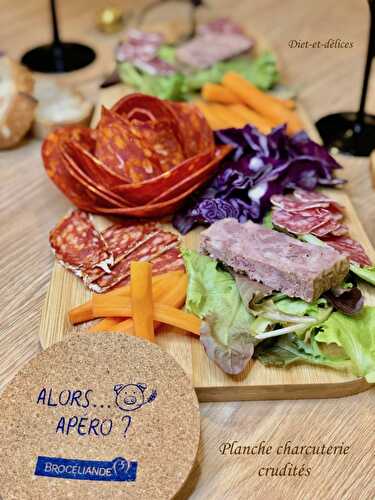 Planche charcuterie crudités