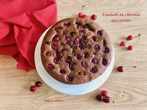 Fondant au chocolat aux cerises