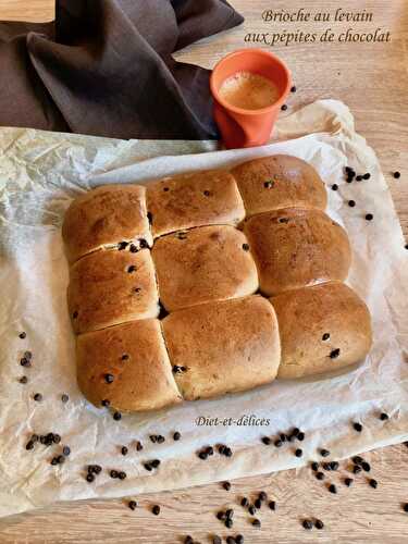 Brioche au levain aux pépites de chocolat