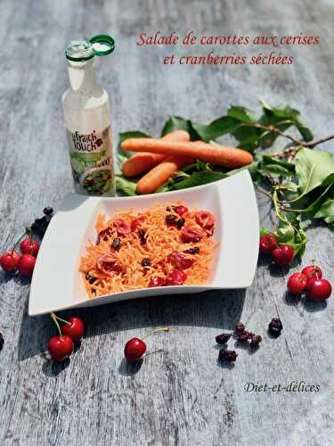 Salade de carottes aux cerises et cranberries séchées