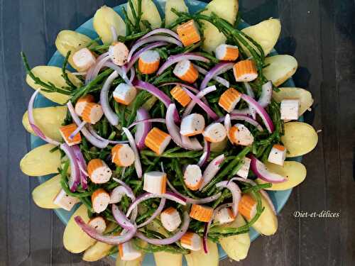 Salade de pommes de terre à la salicorne fraîche et surimi