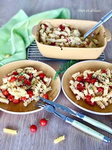 Fusilli à la feta et aux tomates cerises cuites au four : uunifetapasta