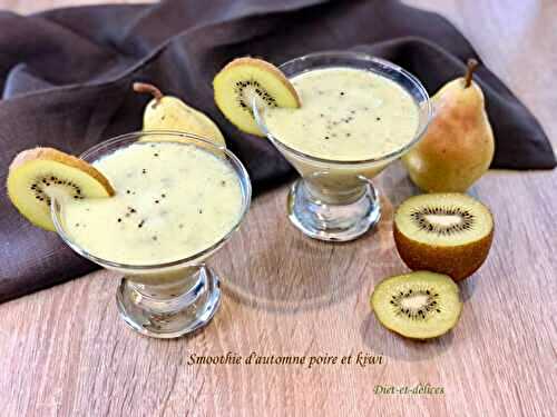 Smoothie d’automne poire et kiwi