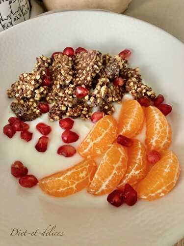 Granola bowl aux fruits frais