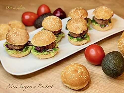 Mini burgers à l’avocat