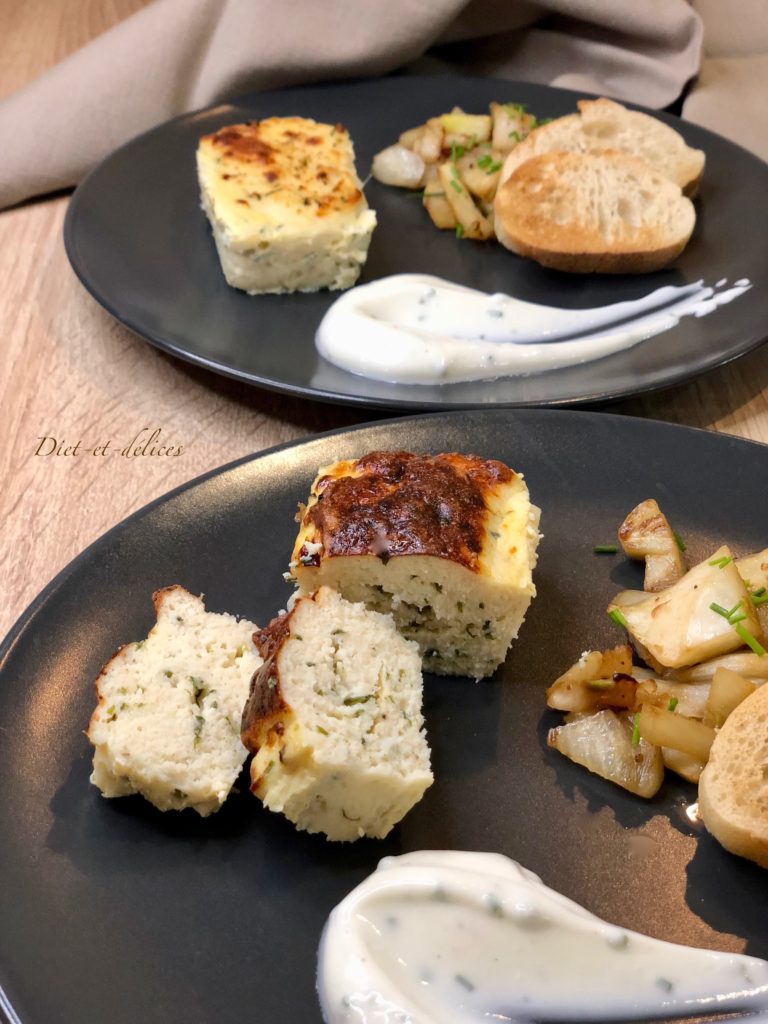 Mini terrines de poisson aux herbes fraîches