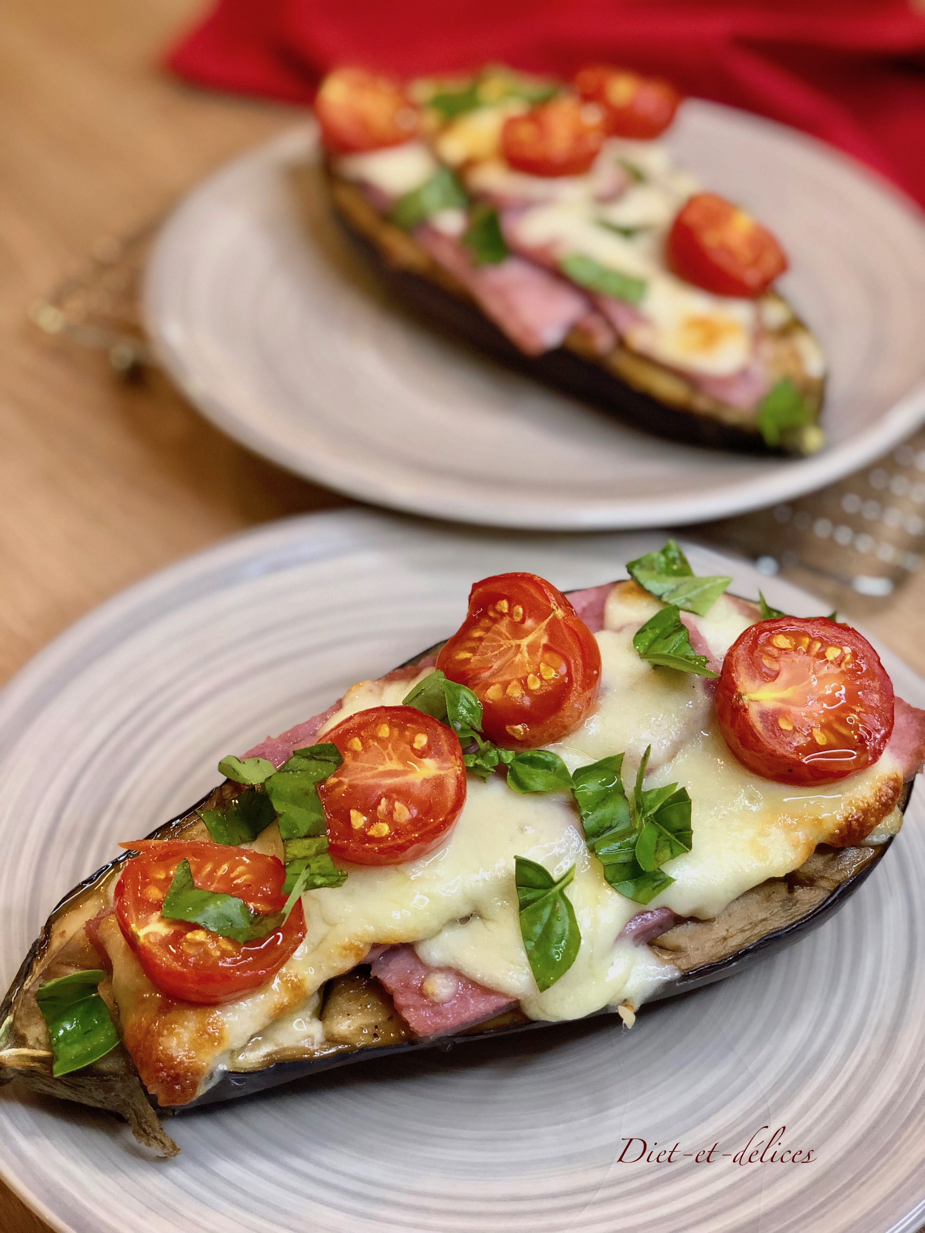 Aubergines gratinées façon pizza