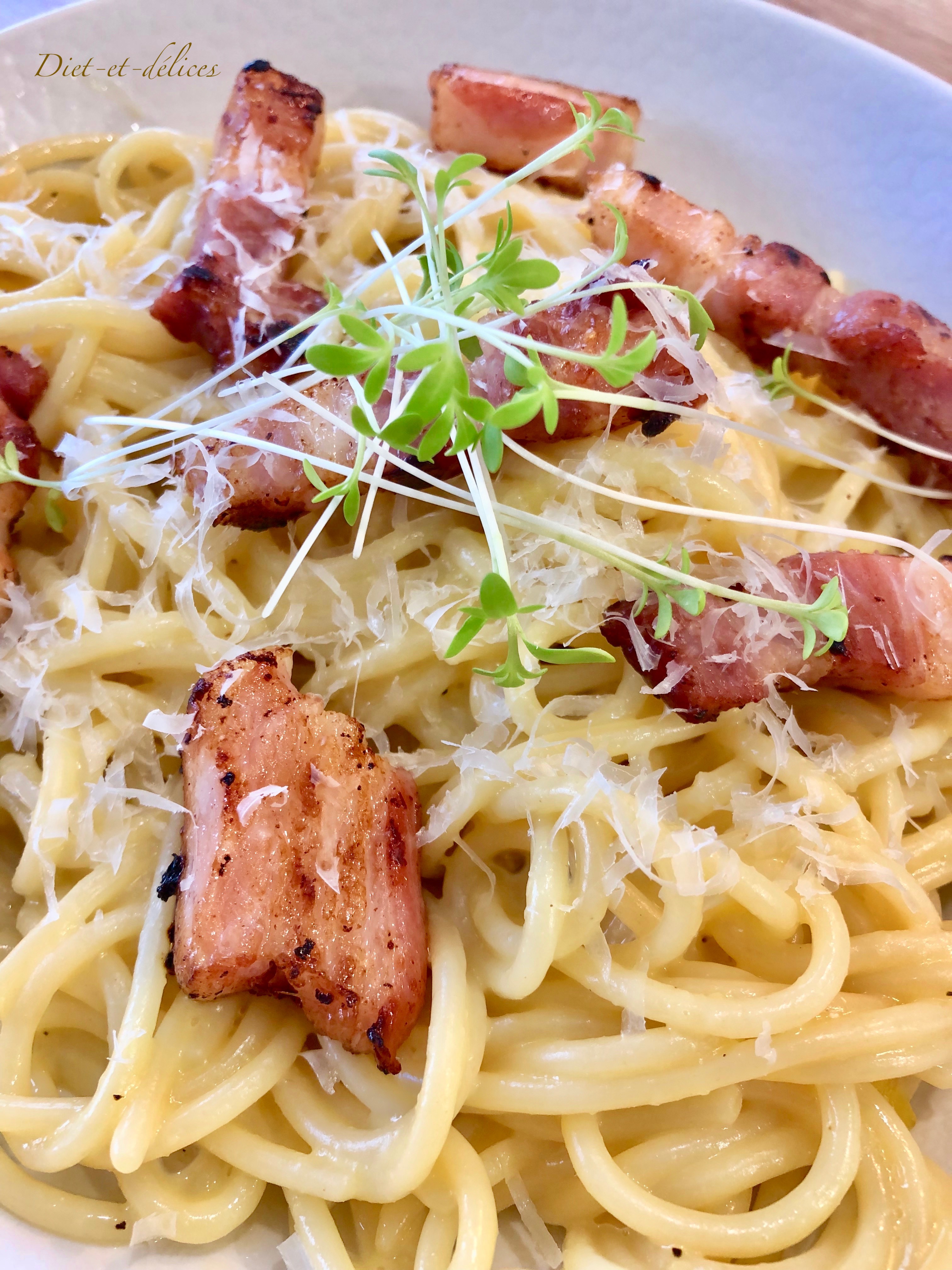 Spaghetti à la carbonara