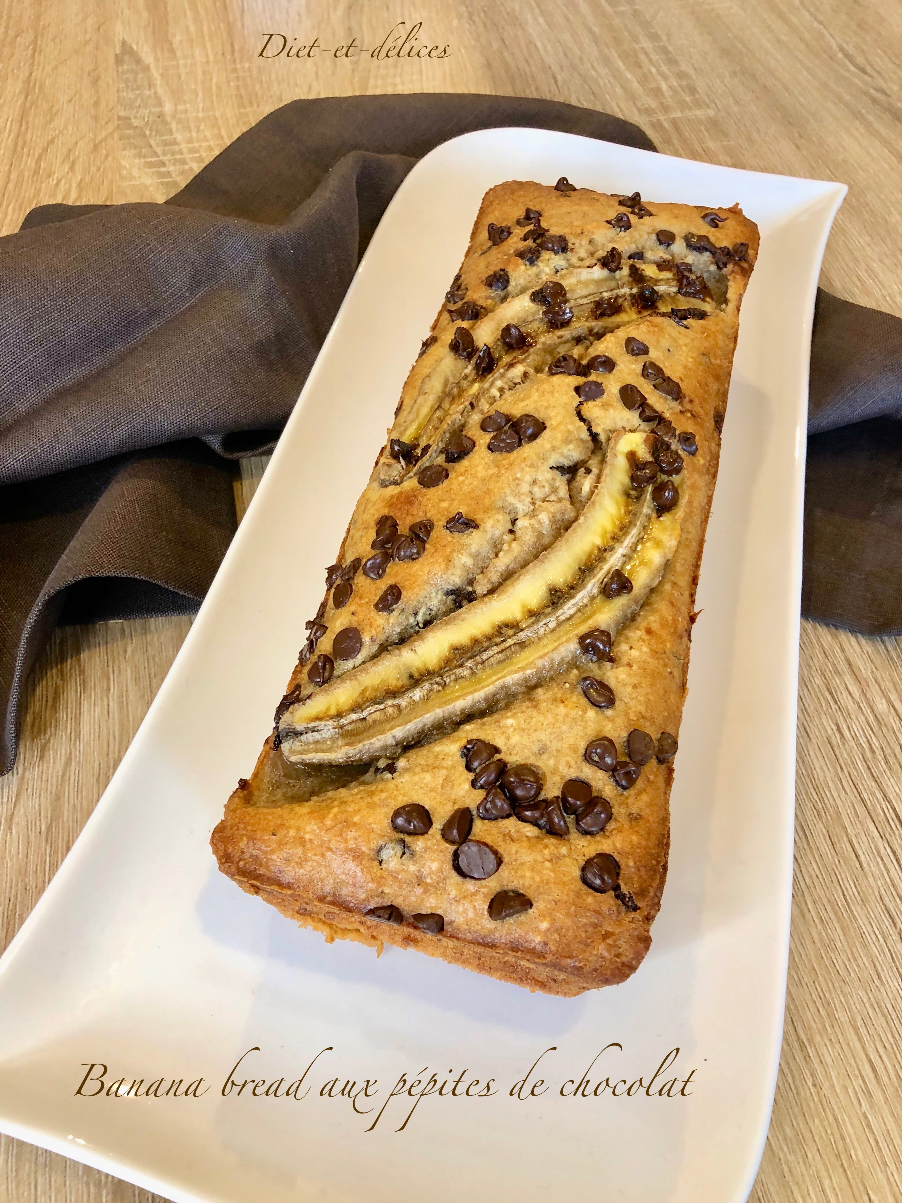 Banana bread aux pépites de chocolat