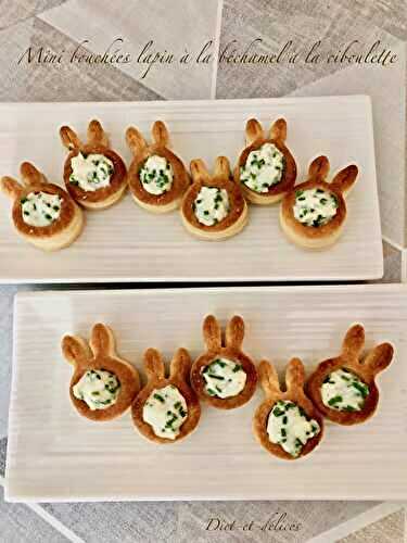 Mini bouchées lapin à la béchamel à la ciboulette