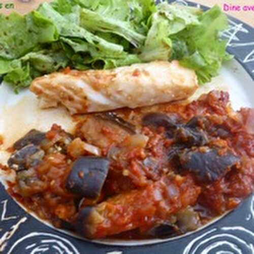 Des Aubergines en Ratatouille