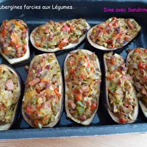 Des Aubergines farcies aux Légumes