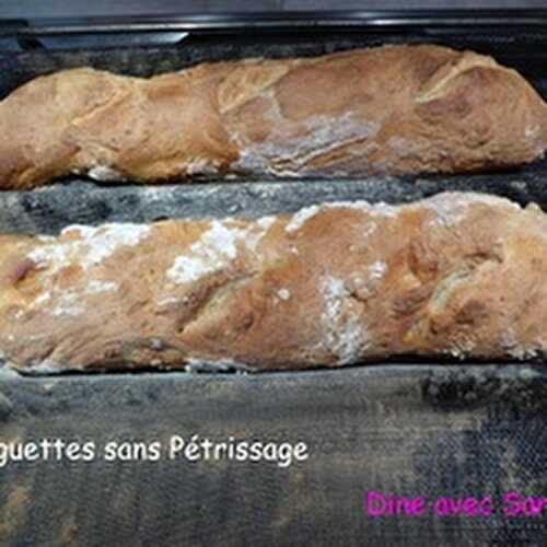 Des Baguettes sans Pétrissage