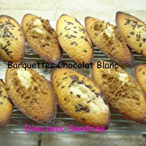 Des Barquettes Chocolat Blanc 