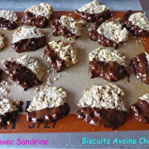 Des Biscuits Avoine Chocolat
